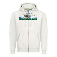 Oatmeal Heather let it snow libbey glass Zipper Hoodie - BundleAndBundleShop