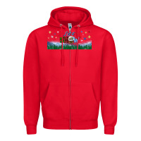 Red let it snow libbey glass Zipper Hoodie - BundleAndBundleShop