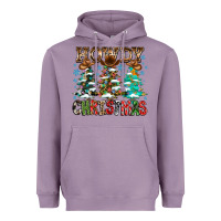 Lavender Howdy Christmas Heavyweight Hoodie - CowhideDigitalArt