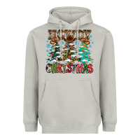 Moon Dust Howdy Christmas Heavyweight Hoodie - CowhideDigitalArt