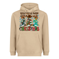 Mushroom Howdy Christmas Heavyweight Hoodie - CowhideDigitalArt