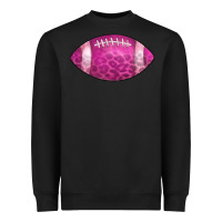 Black american football pink Heavyweight Sweatshirt - CowCowDesign