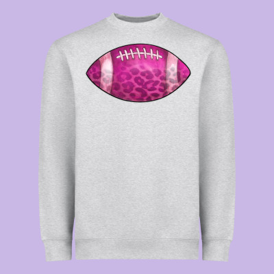 American Football Pink Heavyweight Sweatshirt Designed By Cowcowdesign
