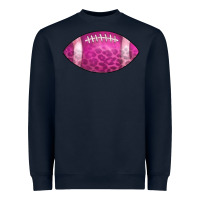 Navy american football pink Heavyweight Sweatshirt - CowCowDesign