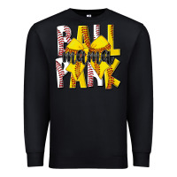 Black ball park mama Premium Sweatshirt - CowhideDigitalArt