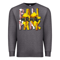 Charcoal Heather ball park mama Premium Sweatshirt - CowhideDigitalArt