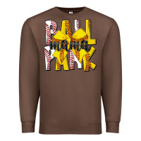 Chestnut ball park mama Premium Sweatshirt - CowhideDigitalArt