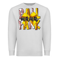 Dove Grey ball park mama Premium Sweatshirt - CowhideDigitalArt