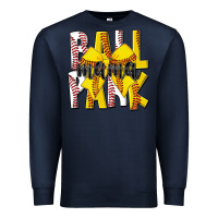 Navy ball park mama Premium Sweatshirt - CowhideDigitalArt