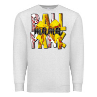 Oatmeal Heather ball park mama Premium Sweatshirt - CowhideDigitalArt