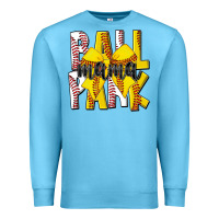 Ocean Blue ball park mama Premium Sweatshirt - CowhideDigitalArt