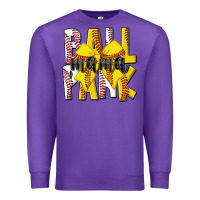 Purple ball park mama Premium Sweatshirt - CowhideDigitalArt