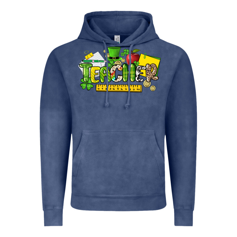 Teacher St. Patricks Day Vintage Hoodie by NancyCooperArtShop | Teevron