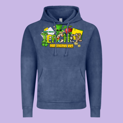 Teacher St. Patricks Day Vintage Hoodie Designed By Nancycooperartshop