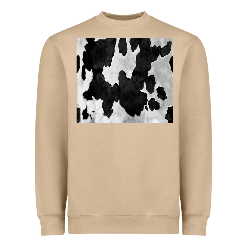 Black White Cowhide Tumbler Heavyweight Sweatshirt by CowCowDesign | Teevron