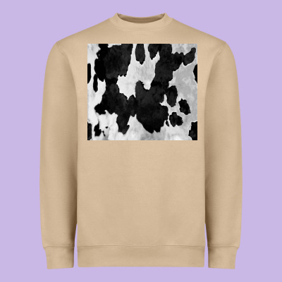 Black White Cowhide Tumbler Heavyweight Sweatshirt Designed By Cowcowdesign