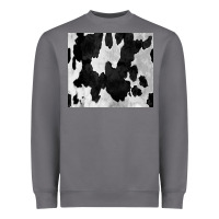 Storm Black White Cowhide Tumbler Heavyweight Sweatshirt - CowCowDesign