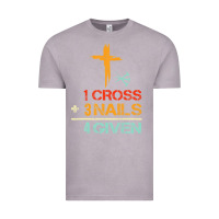 Vintage Zinc Vintage 1 Cross 3 Nails Forgiven Christian Easter Gift Vintage Tee - lanVoArt