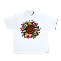 White sunflower camouflage Urban Heavy Tee - JahusDesignShop