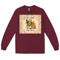 Burgundy it's time for fall shit Long Sleeve Tee - TumblerDesignByShophia