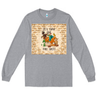 Heather Grey it's time for fall shit Long Sleeve Tee - TumblerDesignByShophia