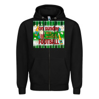 Black on sunday we watch football tumbler Zipper Hoodie - BundleAndBundleShop
