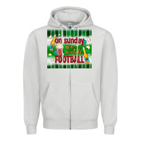 Dove Grey on sunday we watch football tumbler Zipper Hoodie - BundleAndBundleShop