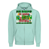 Seafoam on sunday we watch football tumbler Zipper Hoodie - BundleAndBundleShop