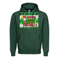 Sports Green on sunday we watch football tumbler Zipper Hoodie - BundleAndBundleShop