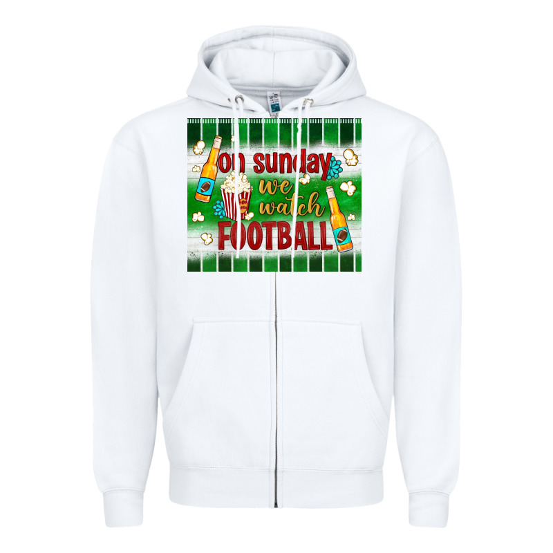 On Sunday We Watch Football Tumbler Zipper Hoodie by BundleAndBundleShop | Teevron