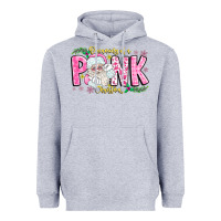 Heather Grey dreaming of a pink christmas Heavyweight Hoodie - CowhideDigitalArt