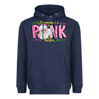 Navy dreaming of a pink christmas Heavyweight Hoodie - CowhideDigitalArt