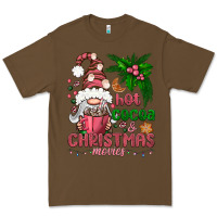 Cacao Pink Christmas hot cocoa and christmas movies Premium Tee - NancyCooperArtShop