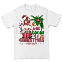 White Pink Christmas hot cocoa and christmas movies Premium Tee - NancyCooperArtShop