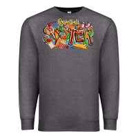 Charcoal Heather basketball sister Premium Sweatshirt - CowhideDigitalArt