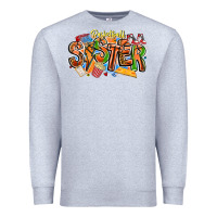 Heather Grey basketball sister Premium Sweatshirt - CowhideDigitalArt