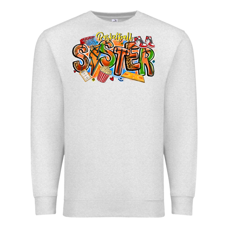 Basketball Sister Premium Sweatshirt by CowhideDigitalArt | Teevron