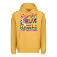 Mustard He Is Alive And I'm Forgiven Premium Hoodie - BundleAndBundleShop