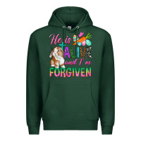 Sports Green He Is Alive And I'm Forgiven Premium Hoodie - BundleAndBundleShop