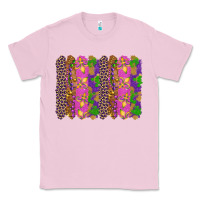Bubblegum Pink mardi gras brushstrokes Classic Tee - RanaPortraitStore