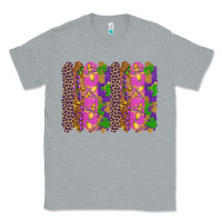 Heather Grey mardi gras brushstrokes Classic Tee - RanaPortraitStore