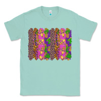 Seafoam mardi gras brushstrokes Classic Tee - RanaPortraitStore