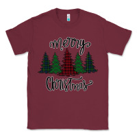 Burgundy Merry Christmas Trees Classic Tee - Bettercallsaul