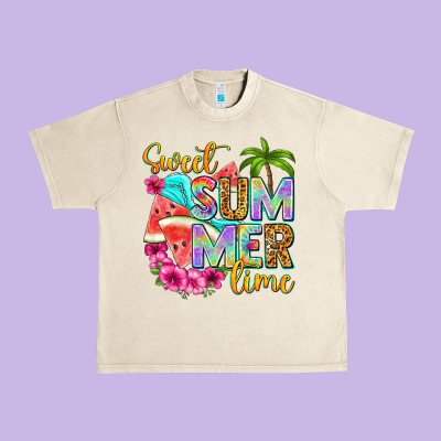 Sweet Summer Time Urban Heavy Tee Designed By Nancycooperartshop