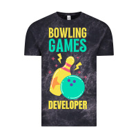 Cloud Black Bowling Games Developer Vintage Tee - lanVoArt