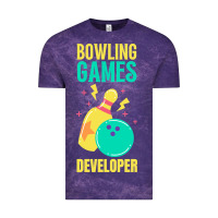 Cloud Purple Bowling Games Developer Vintage Tee - lanVoArt