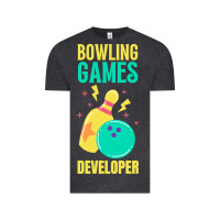 Vintage Black Bowling Games Developer Vintage Tee - lanVoArt