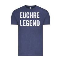 Vintage Denim Euchre Legend Best Euchre Card Board Game Player Gift Vintage Tee - lanVoArt