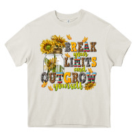 Cream break your limits and outgrow yourself Heavy Core Tee - NancyCooperArtShop