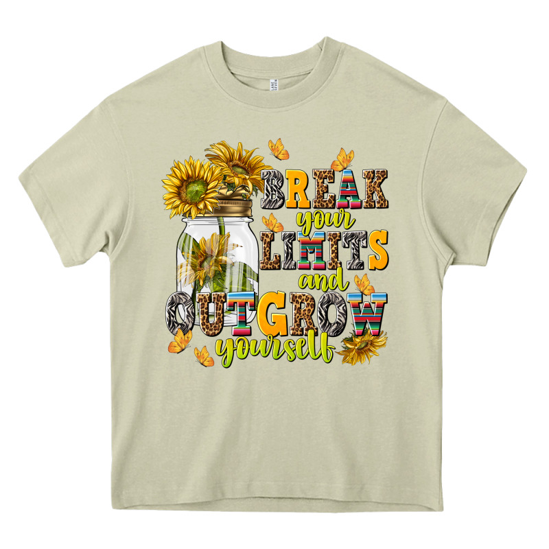 Break Your Limits And Outgrow Yourself Heavy Core Tee by NancyCooperArtShop | Teevron